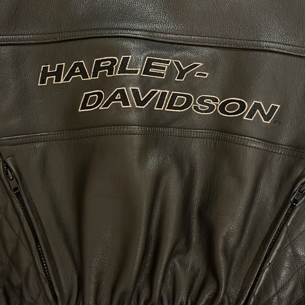 Harley Davidson Leather Coat Size Large